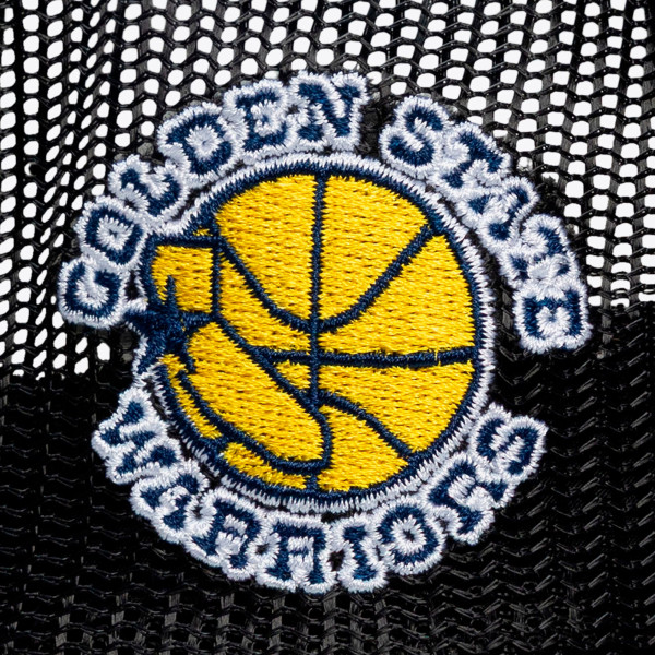 Бейсболка Golden State Warriors Mitchell & Ness x LRG Black Hardwood Classics Trucker