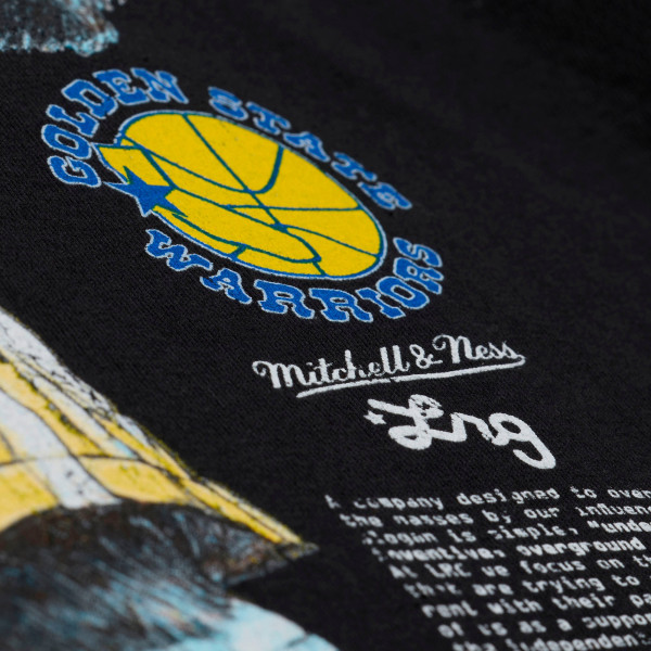 Футболка Golden State Warriors Mitchell & Ness x LRG Black Wild Art