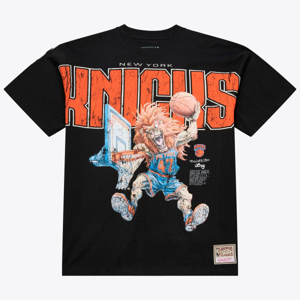 Футболка New York Knicks Mitchell & Ness x LRG Black Wild Art