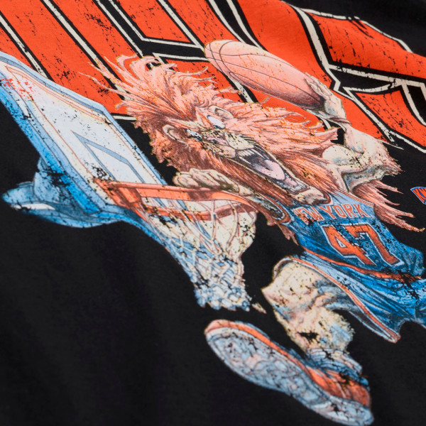 Футболка New York Knicks Mitchell & Ness x LRG Black Wild Art
