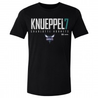 Charlotte Hornets Kon Knueppel 500 Level Black Elite T-Shirt