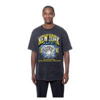 Футболка New York Knicks New Era Black Lifestyle Capsule Lightning Round Mineral Wash