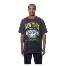 Футболка New York Knicks New Era Black Lifestyle Capsule Lightning Round Mineral Wash