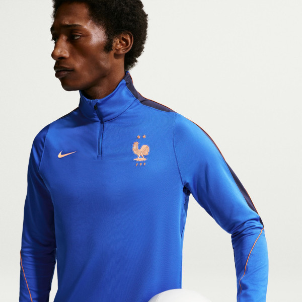 France National Team Nike 2026 Strike Dri-FIT Quarter-Zip Drill Top - Blue