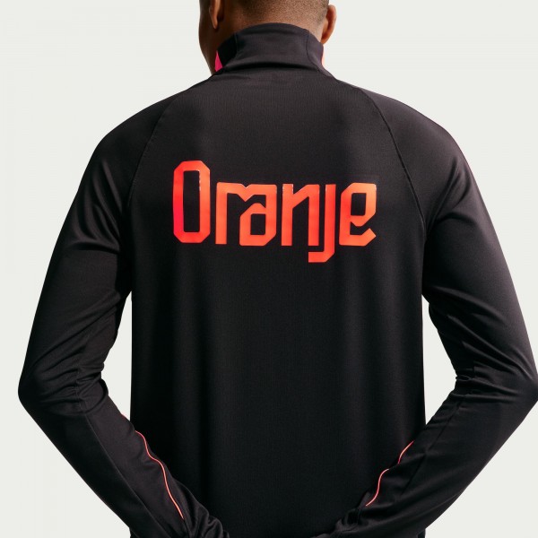 Netherlands National Team Nike 2026 Strike Dri-FIT Quarter-Zip Drill Top - Black