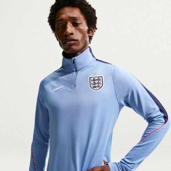 England National Team Nike 2026 Strike Dri-FIT Quarter-Zip Drill Top - Blue