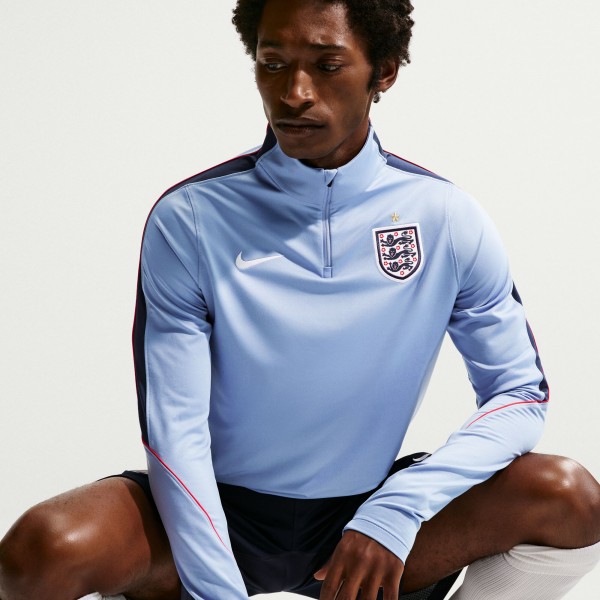 England National Team Nike 2026 Strike Dri-FIT Quarter-Zip Drill Top - Blue