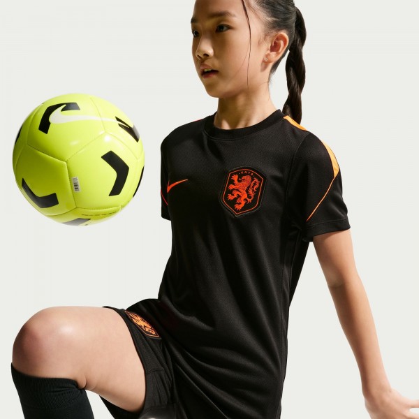 Подростковая Netherlands National Team Nike 2026 Strike Dri-FIT Top - Black