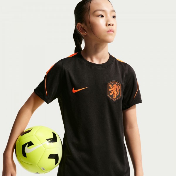 Подростковая Netherlands National Team Nike 2026 Strike Dri-FIT Top - Black