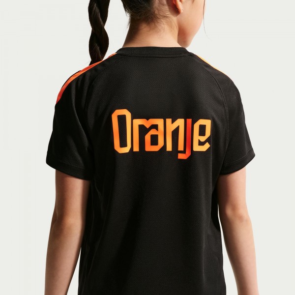 Подростковая Netherlands National Team Nike 2026 Strike Dri-FIT Top - Black
