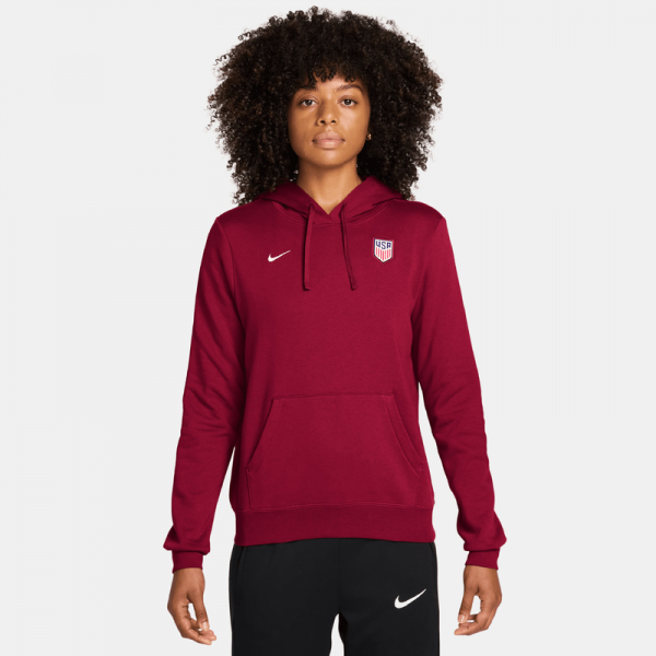 USMNT Nike WoClub Fleece Hoodie - Red
