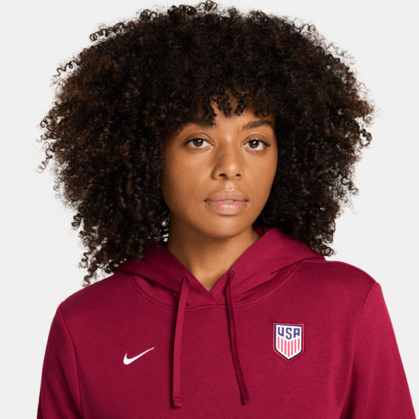 USMNT Nike WoClub Fleece Hoodie - Red