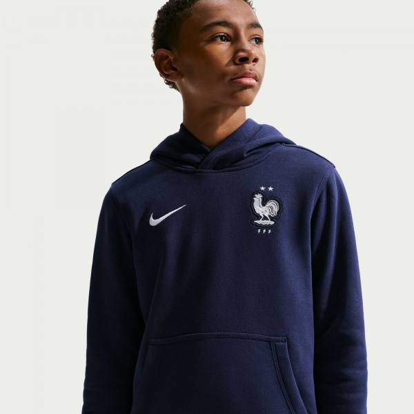 Подростковая France National Team Nike Club Hoodie - Blue
