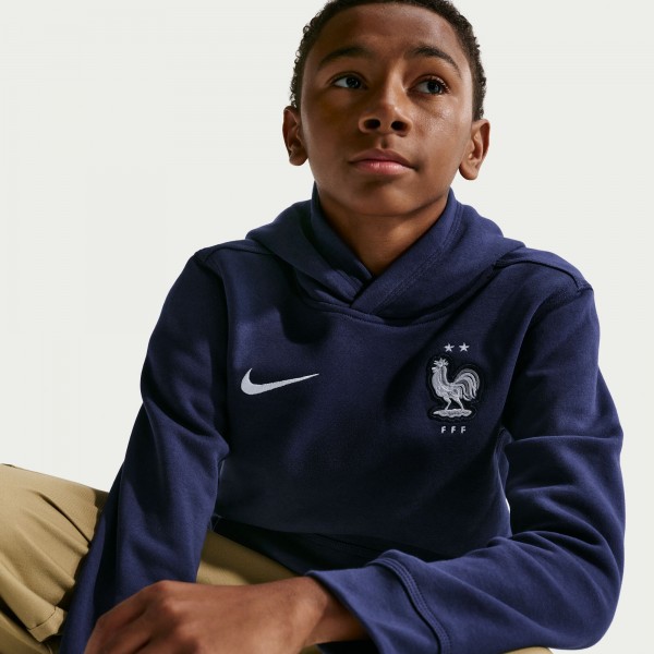 Подростковая France National Team Nike Club Hoodie - Blue