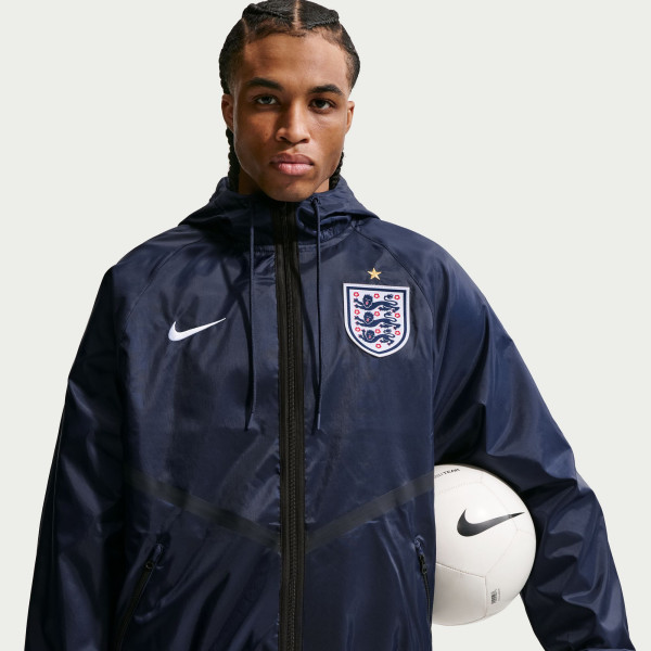 Куртка England National Team Nike 2026 Anthem Dri-FIT Full-Zip Hooded - Navy