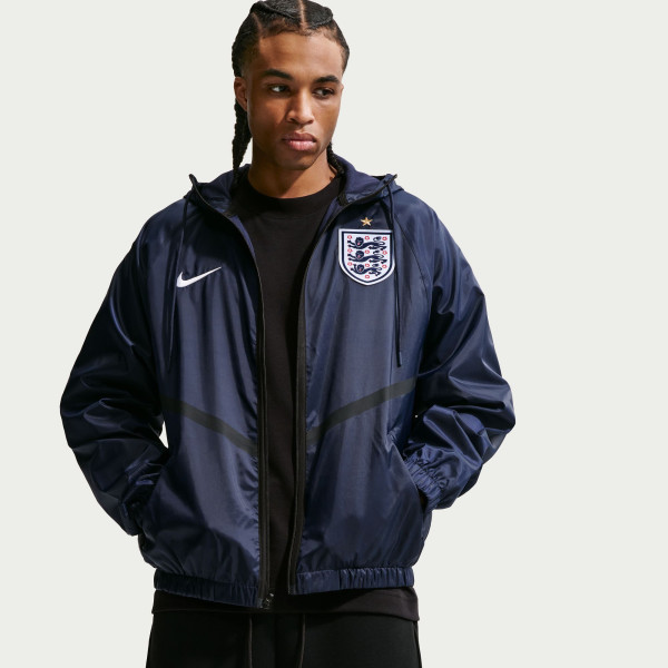 Куртка England National Team Nike 2026 Anthem Dri-FIT Full-Zip Hooded - Navy