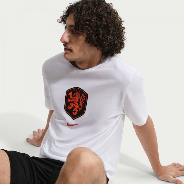Netherlands National Team Nike Crest T-Shirt - White