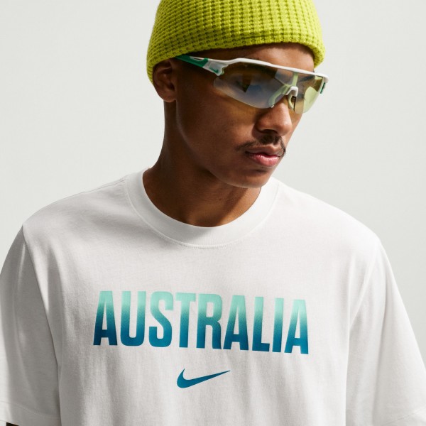 Australia National Team Nike Wordmark T-Shirt - White