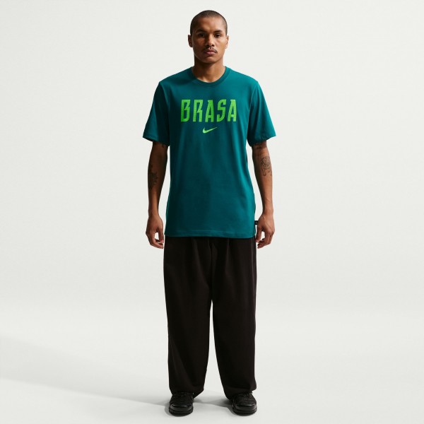 Brazil National Team Nike Wordmark T-Shirt - Green