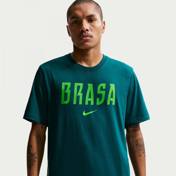 Brazil National Team Nike Wordmark T-Shirt - Green