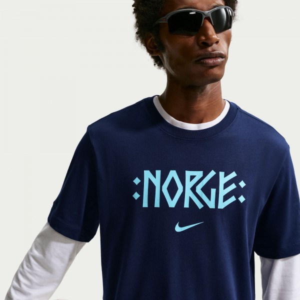 Norway National Team Nike Wordmark T-Shirt - Navy