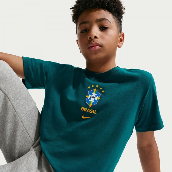 Подростковая Brazil National Team Nike Crest T-Shirt - Green