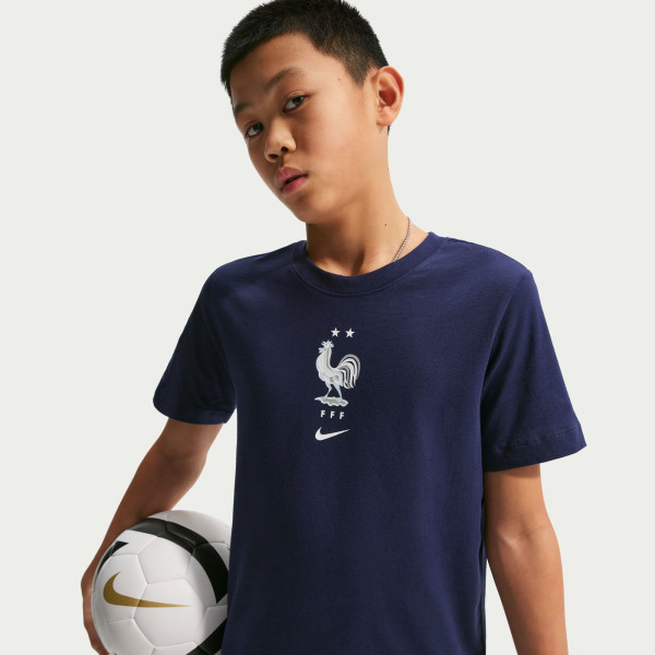 Подростковая France National Team Nike Crest T-Shirt - Blue