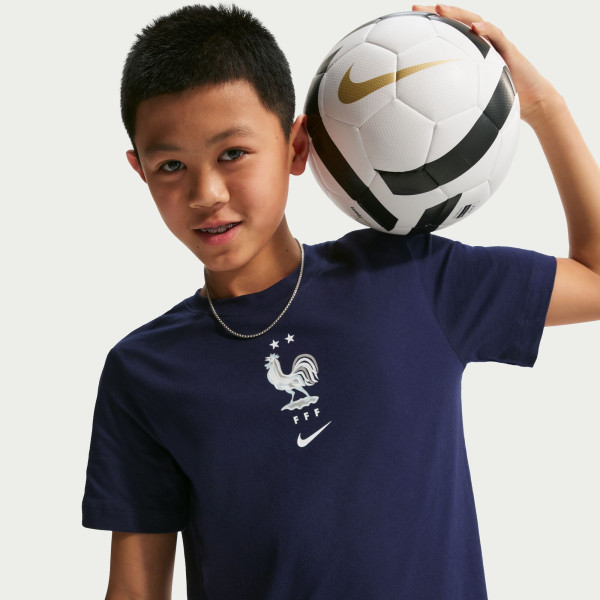 Подростковая France National Team Nike Crest T-Shirt - Blue
