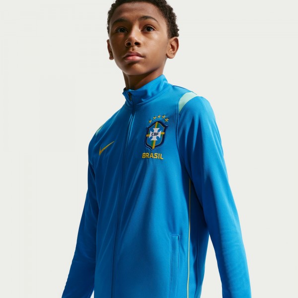Подростковая Brazil National Team Nike 2026 Academy Pro Dri-FIT Tracksuit - Blue