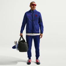 USMNT Nike 2026 Tech Fleece Windrunner Raglan Full-Zip Hoodie - Royal