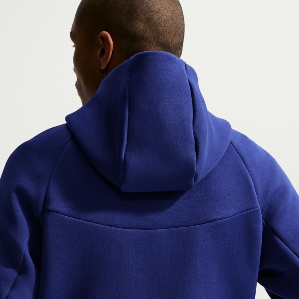 USMNT Nike 2026 Tech Fleece Windrunner Raglan Full-Zip Hoodie - Royal