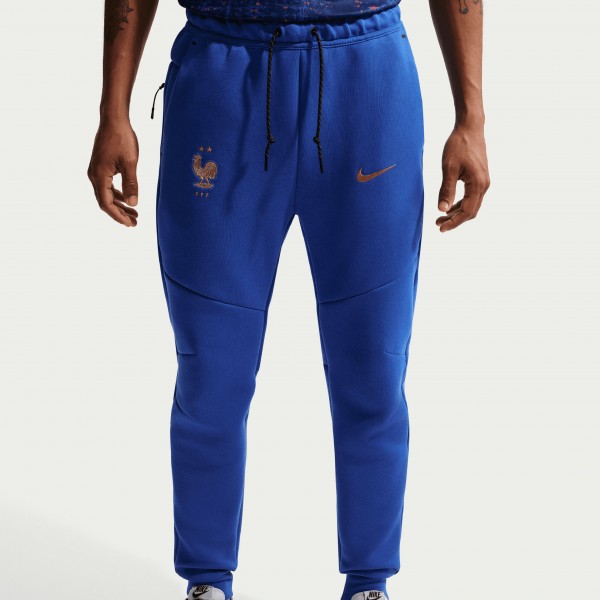 France National Team Nike Tech Fleece Joggers - Blue