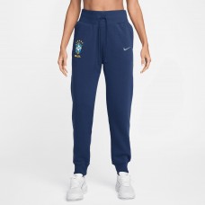 Brazil National Team Nike WoPhoenix Fleece High-Waisted Pants - Blue