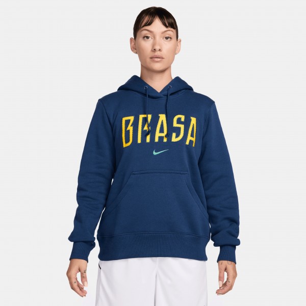 Brazil National Team Nike WoPhoenix Fleece Hoodie - Blue