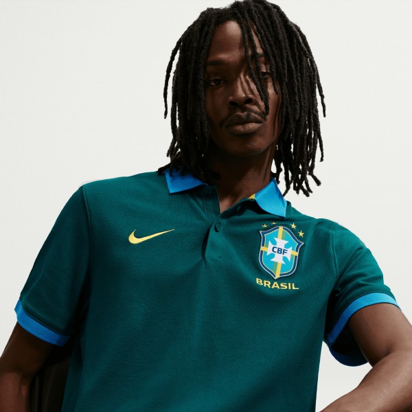 Brazil National Team Nike Dri-FIT Polo - Green