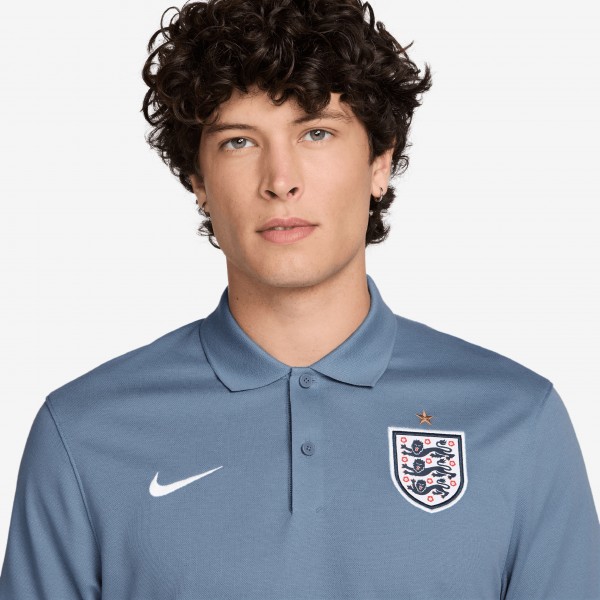 England National Team Nike Dri-FIT Polo - Blue