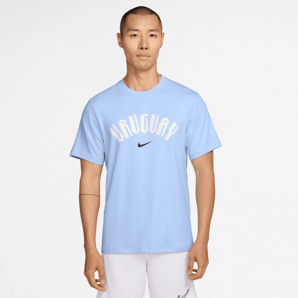 Uruguay National Team Nike 2026 Primary Statement Dri-FIT T-Shirt - Light Blue