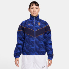Женская Куртка France National Team Nike Windrunner UV Woven Full-Zip - Blue