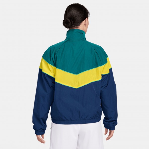 Brazil National Team Nike WoWindrunner UV Woven Full-Zip Jacket - Blue