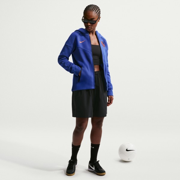 USMNT Nike WoTech Fleece Windrunner Full-Zip Hoodie - Royal