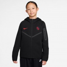 Подростковая USMNT Nike Tech Fleece Full-Zip Hoodie - Black