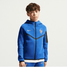 Подростковая France National Team Nike Tech Fleece Full-Zip Hoodie - Blue
