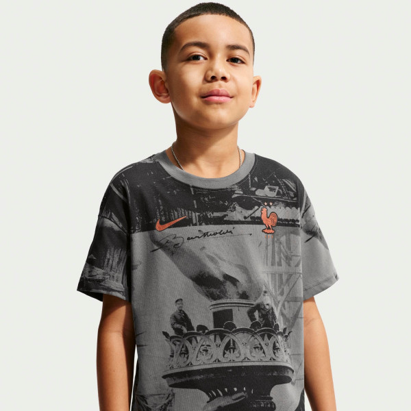 Подростковая France National Team Nike Allover Print T-Shirt - Gray