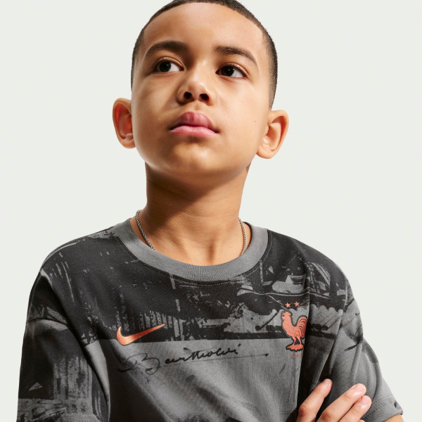 Подростковая France National Team Nike Allover Print T-Shirt - Gray