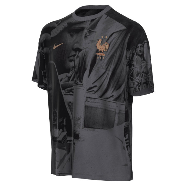 Подростковая France National Team Nike Allover Print T-Shirt - Gray