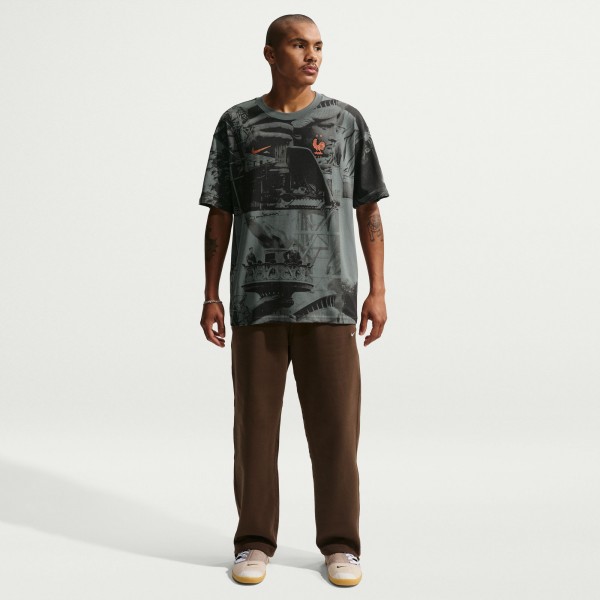 France National Team Nike Allover Print T-Shirt - Gray