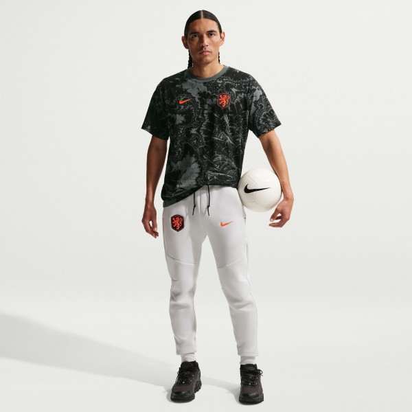 Netherlands National Team Nike Allover Print T-Shirt - Gray