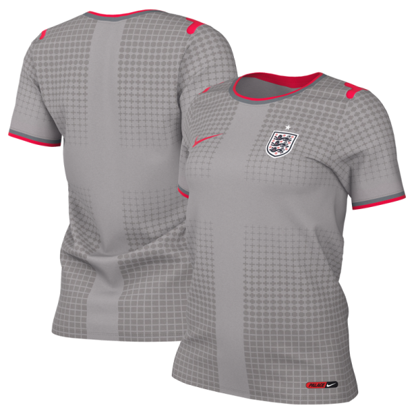 Женская Джерси England National Team x Palace Nike 2026 Dri-FIT Pre-Match Top - Gray