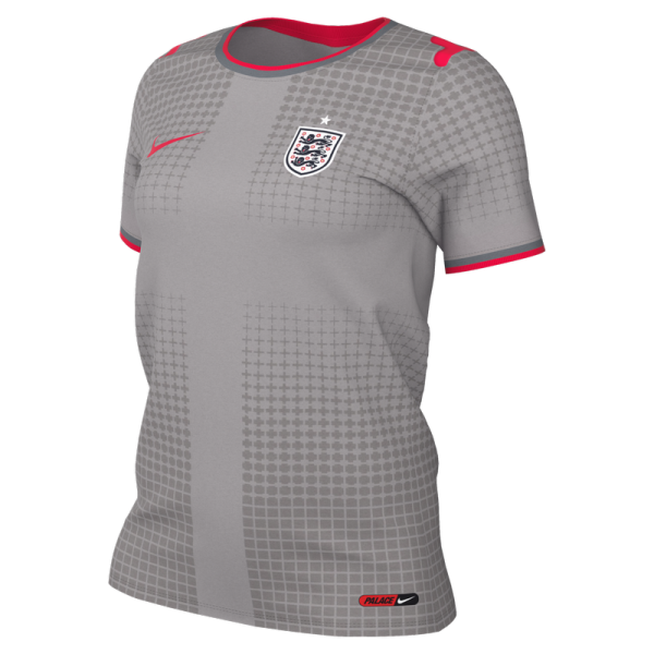 Женская Джерси England National Team x Palace Nike 2026 Dri-FIT Pre-Match Top - Gray