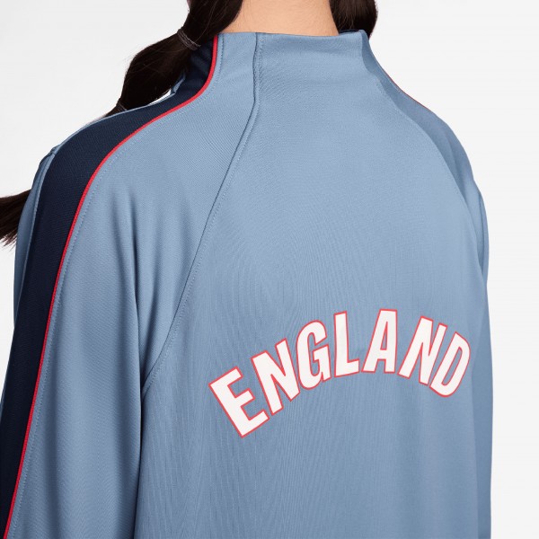 Подростковая England National Team Nike 2026 Strike Dri-FIT Long Sleeve Quarter-Zip Drill Top - Blue